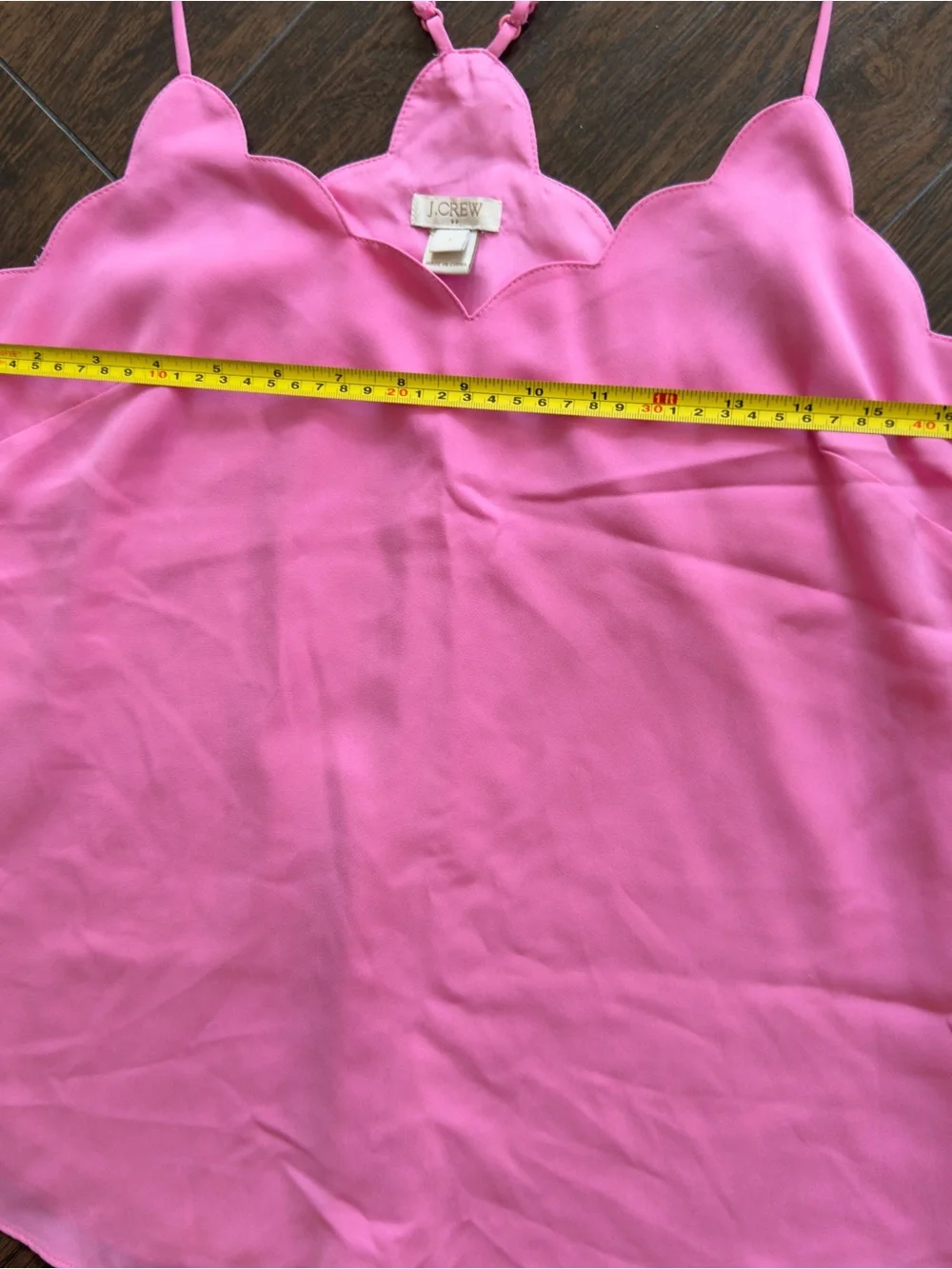 J. Crew Scallop Pink Camisole Top